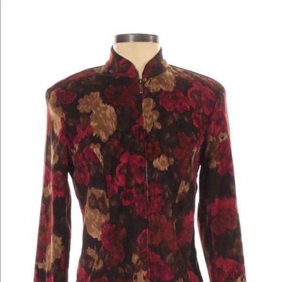 Elementz Floral Zip Up Jacket - Picture 3 of 8